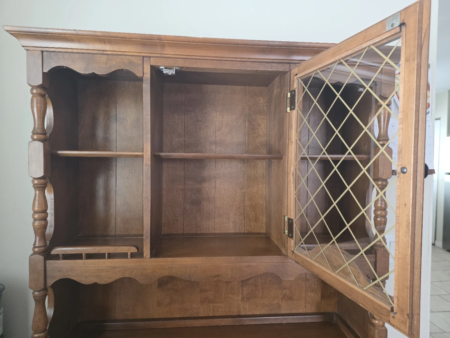 Wooden Hutch with Glass Door - photo 3