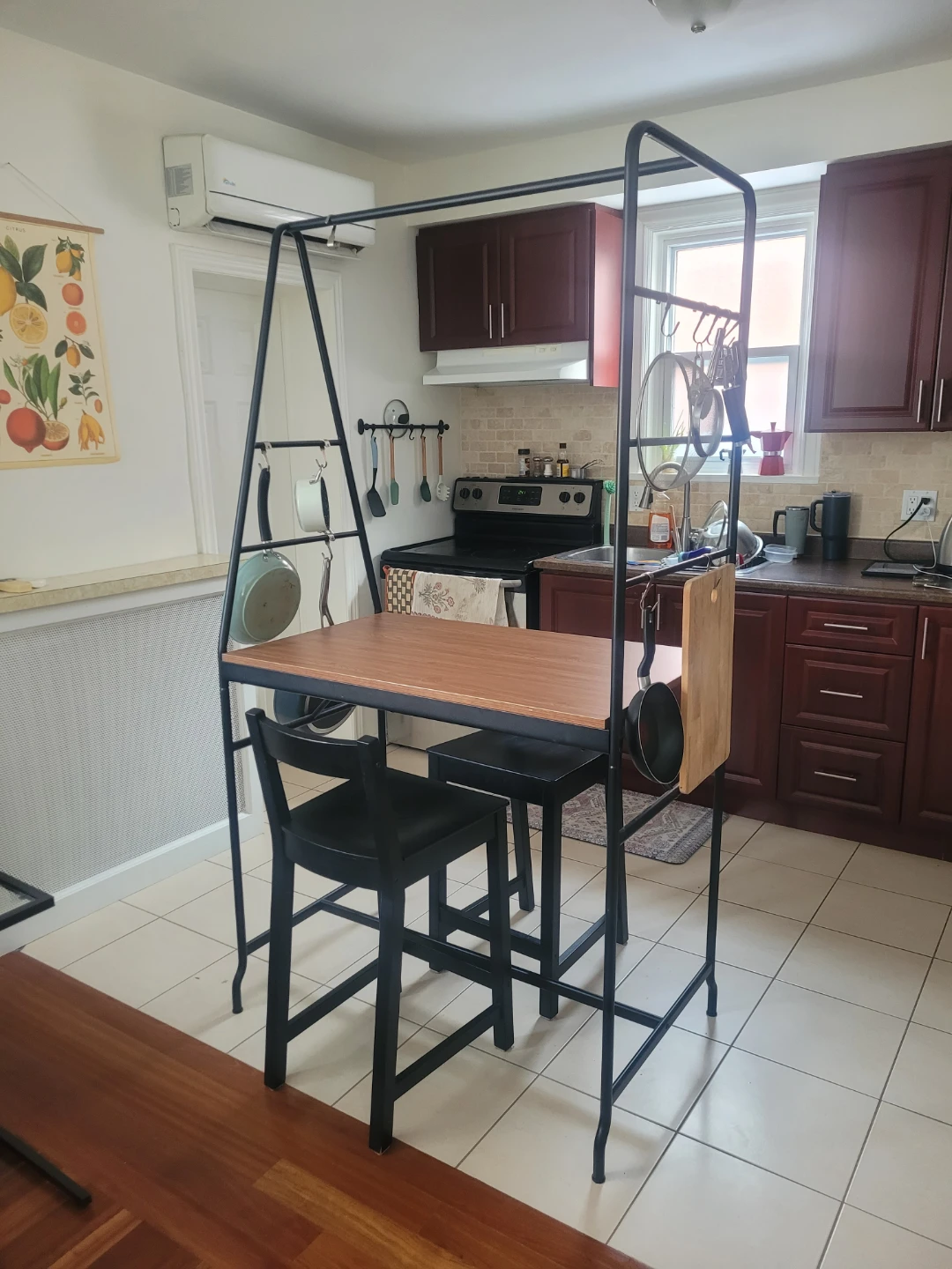 Bar height kitchen table with chairs