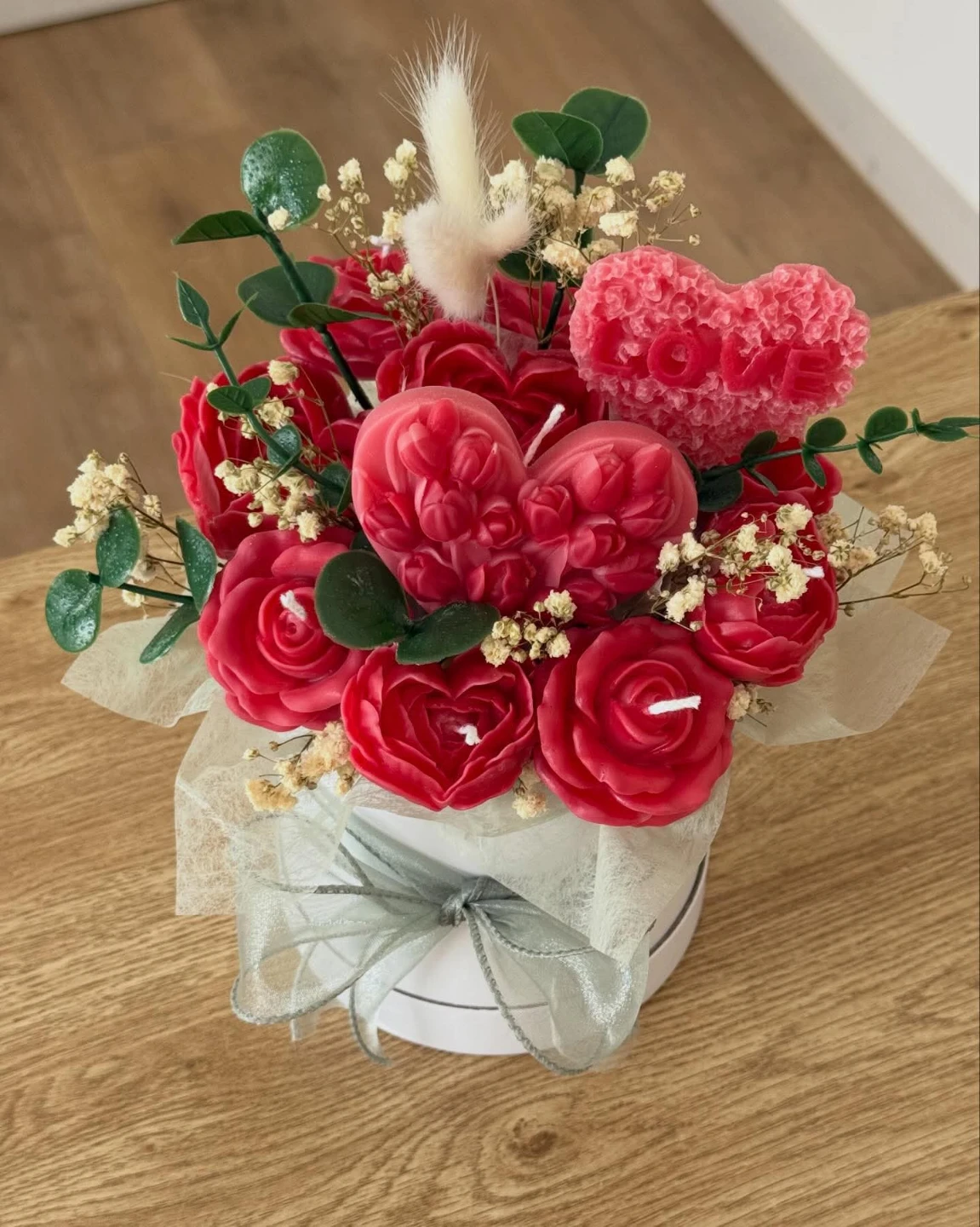 Handmade Scented Candles - Rose & Teddy Bear Designs