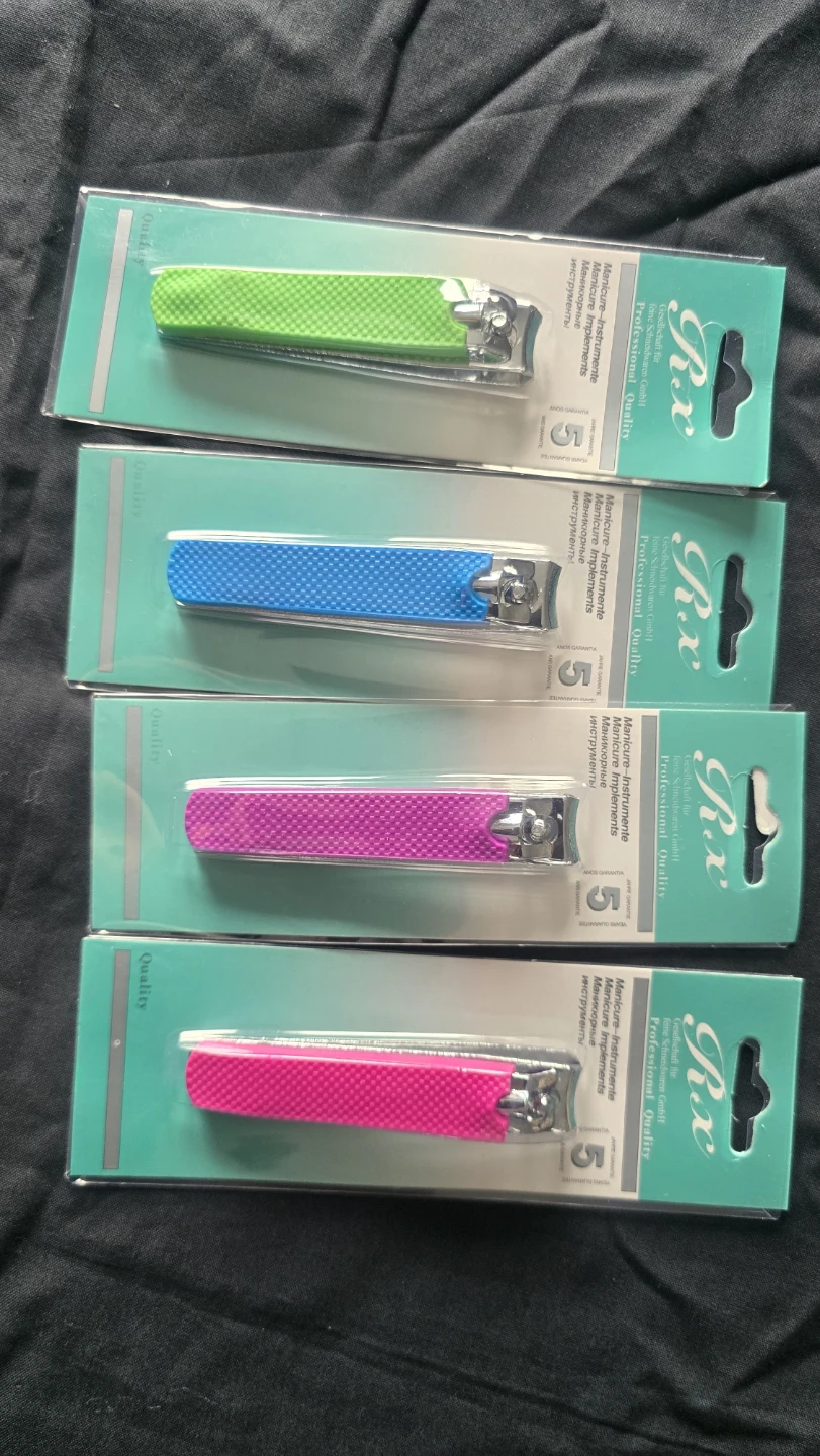 Rx Professional Quality Nail Clippers - Assorted Colours