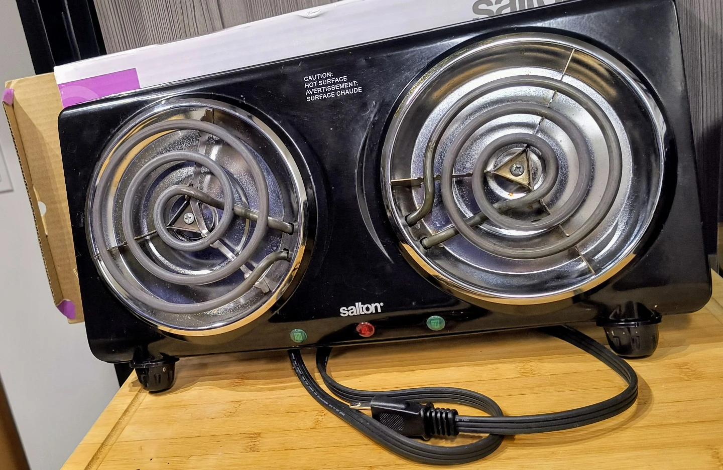 Salton Portable Double Burner Cooktop HP 1427 - photo 5