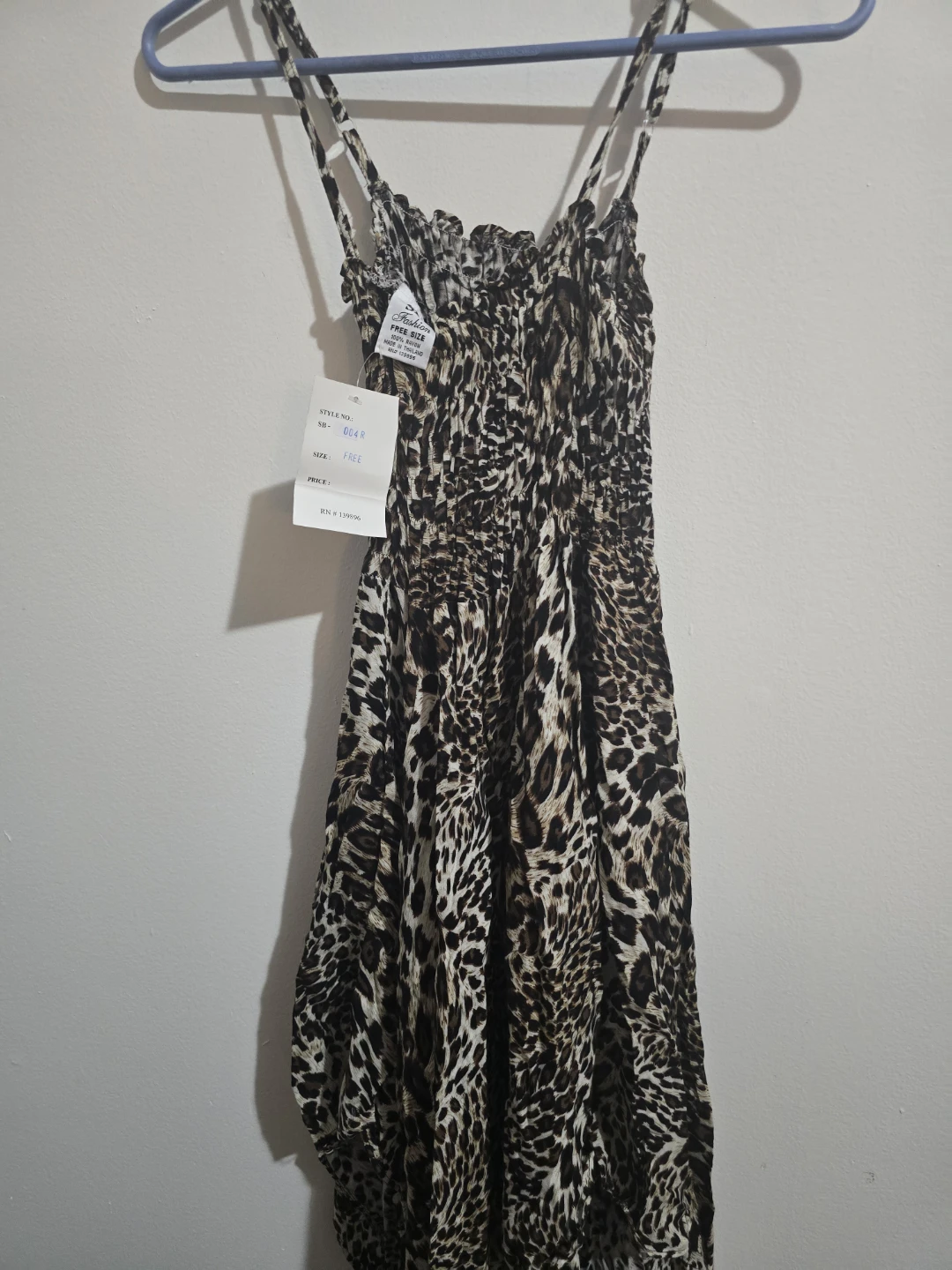 Women's Leopard Print Smocked Sundress - photo 3