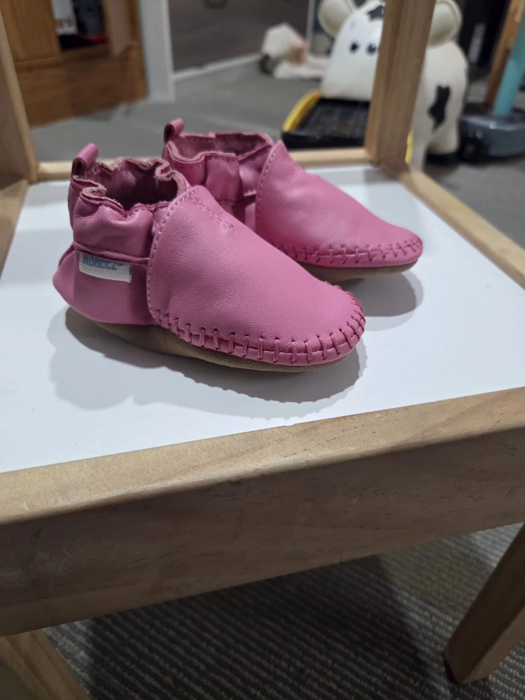 Robeez Pink Classic Leather Baby Shoes - 6-12 Months - photo 2