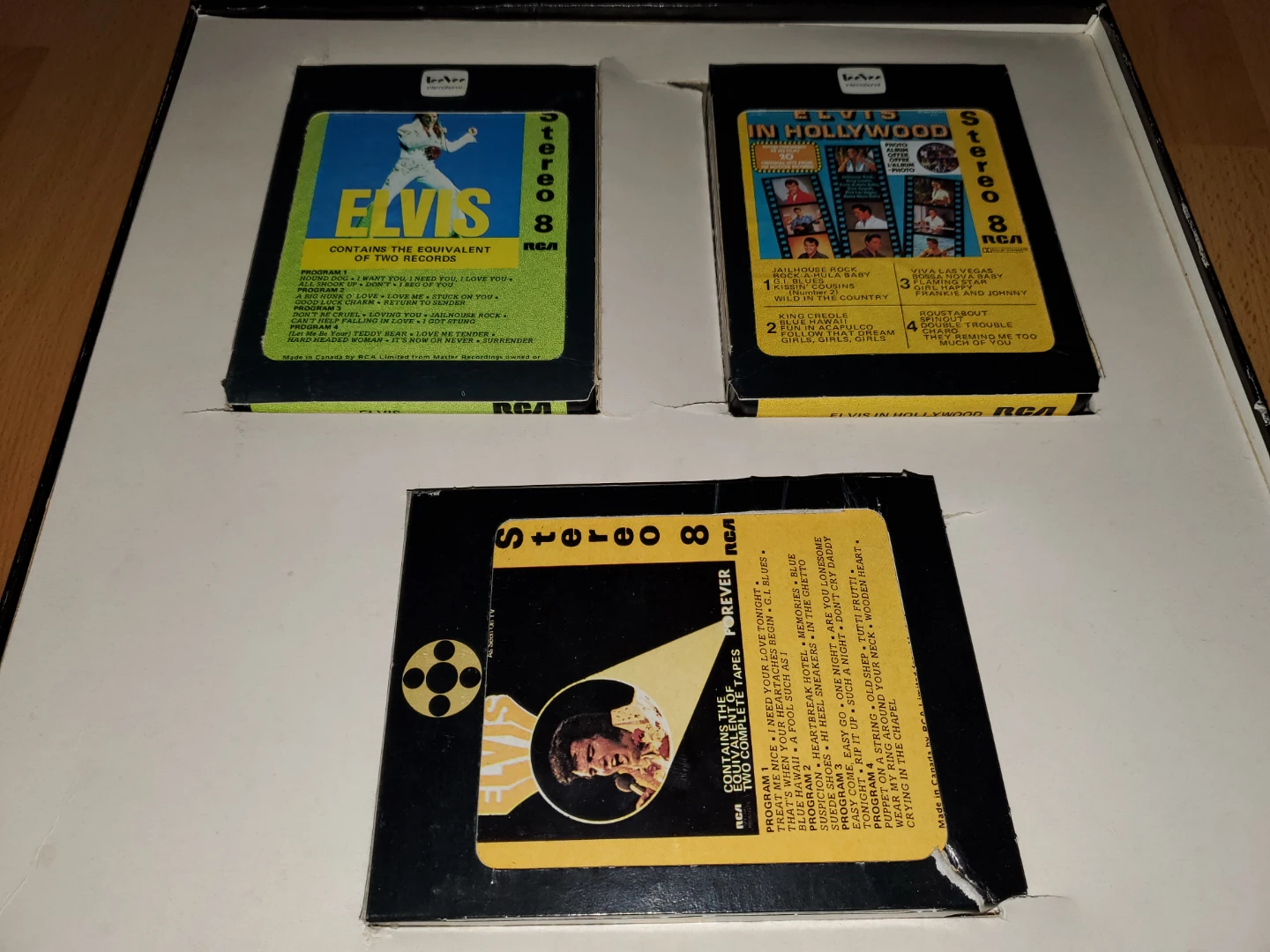 ($10 each) 1970s Elvis Presley Stereo 8 Track Tapes