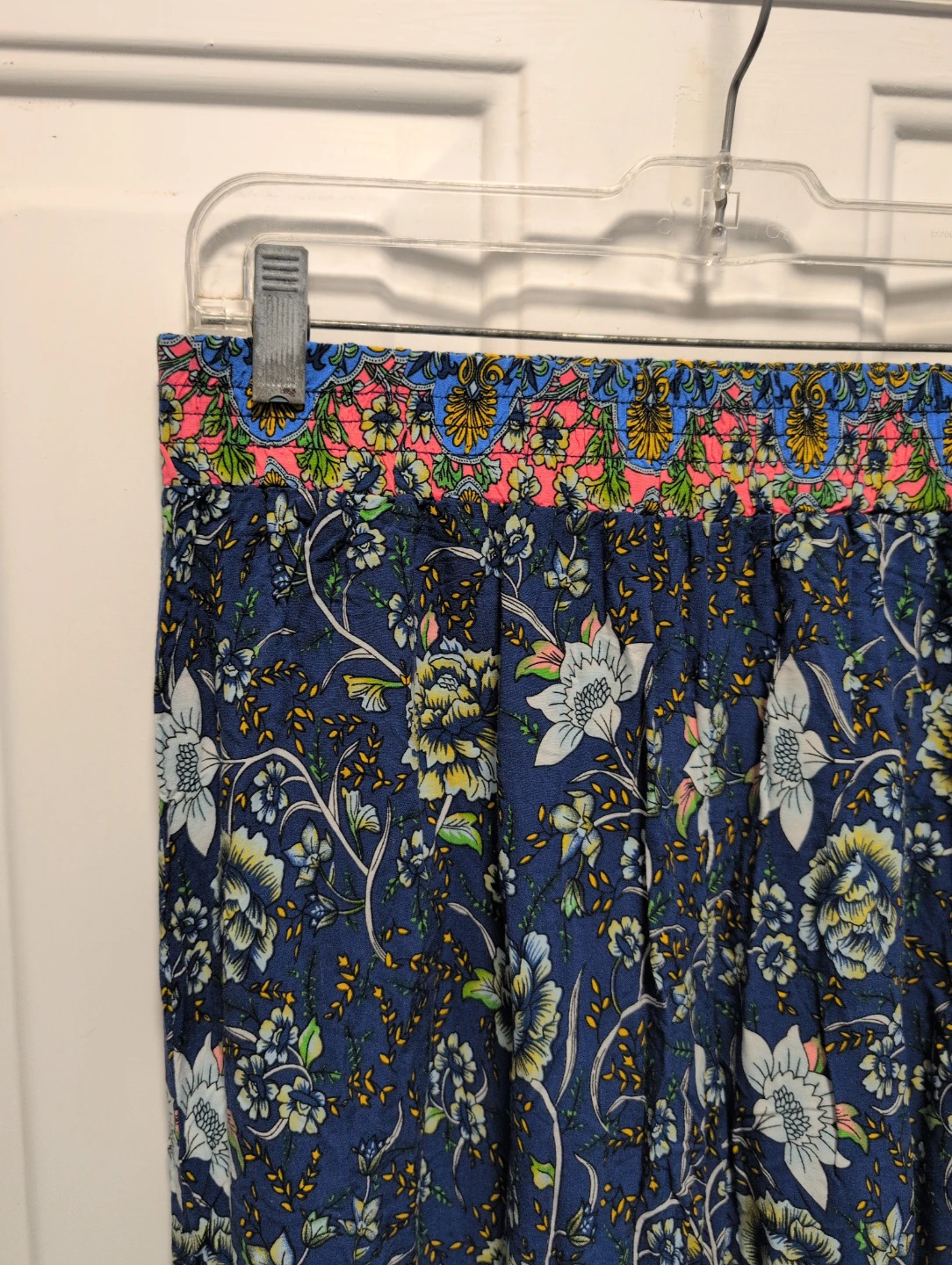 Shein Curve 0XL Blue Floral Print Pants - photo 2