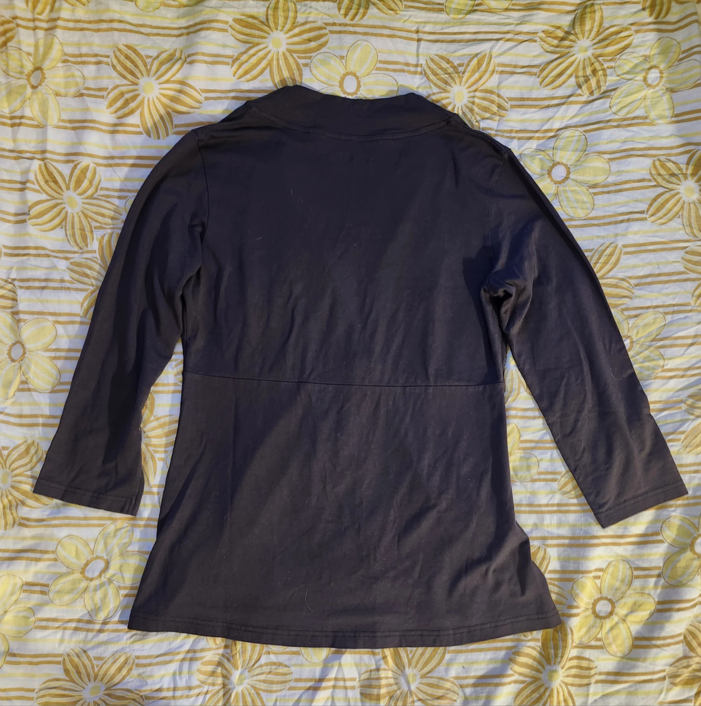 Brown v-neck wrap top - photo 2