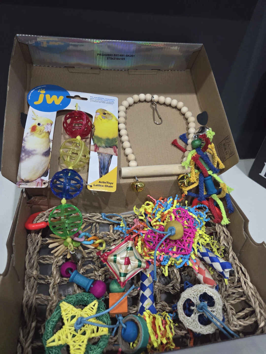 Bird cage with toys - photo 2