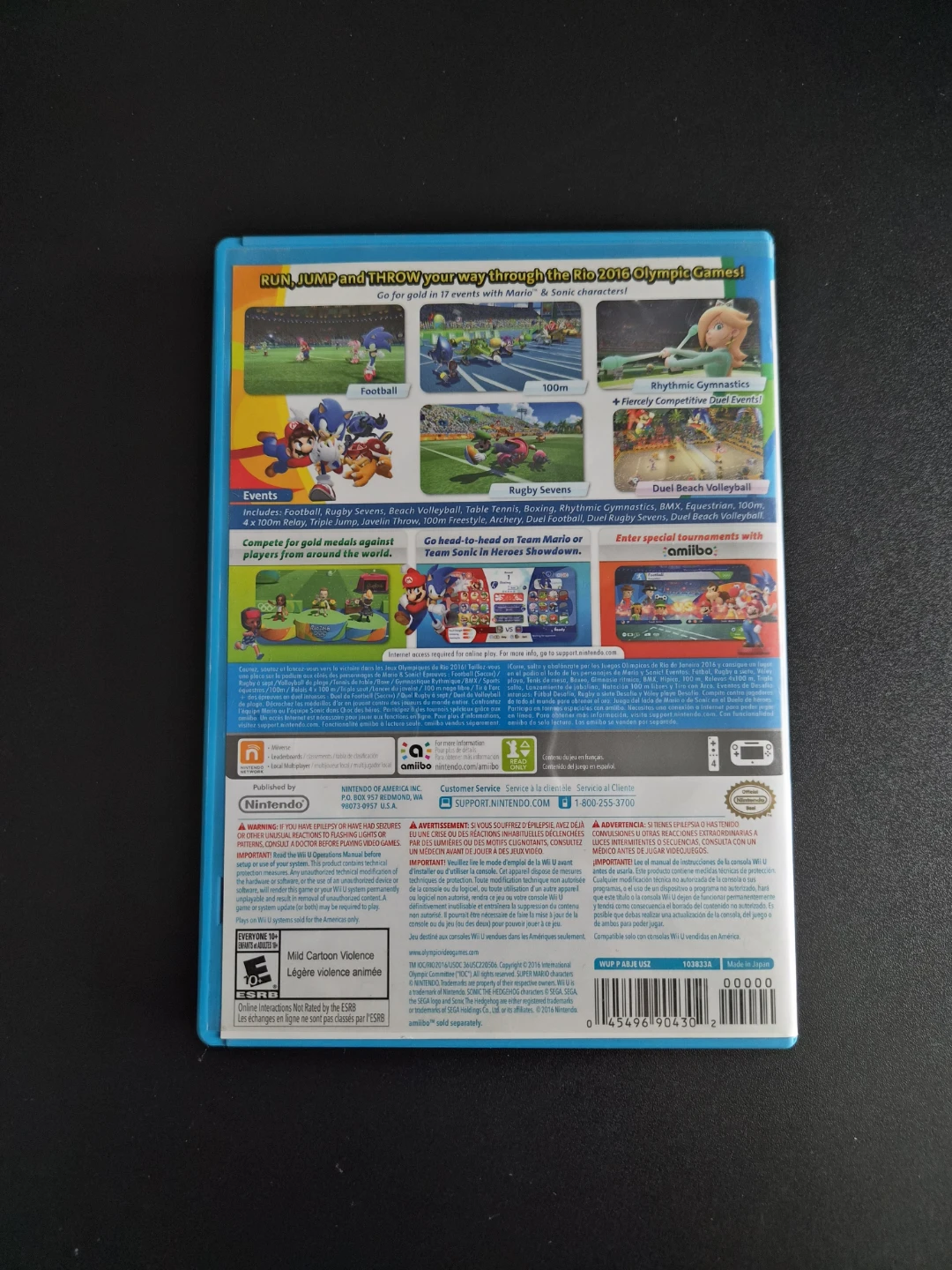 Read Bio | Mario & Sonic At The Rio 2016 Olympic Games (Wii U) - photo 2