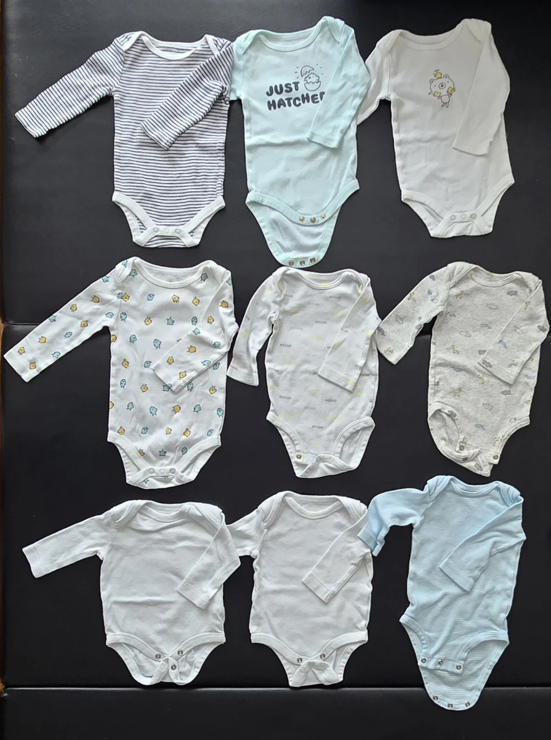 Baby long sleeve bodysuit (20 pcs) and Pants (11 pcs) Bundle - photo 3