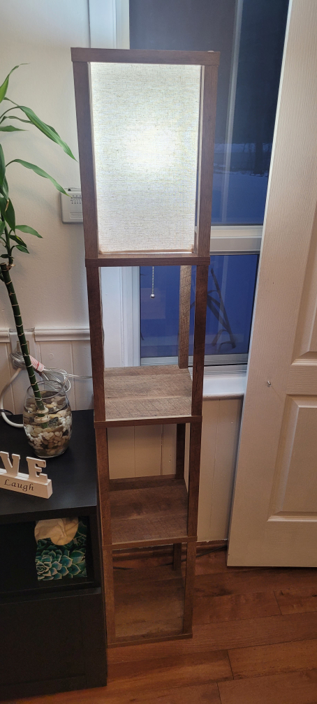 Floor Lamp with Shelves