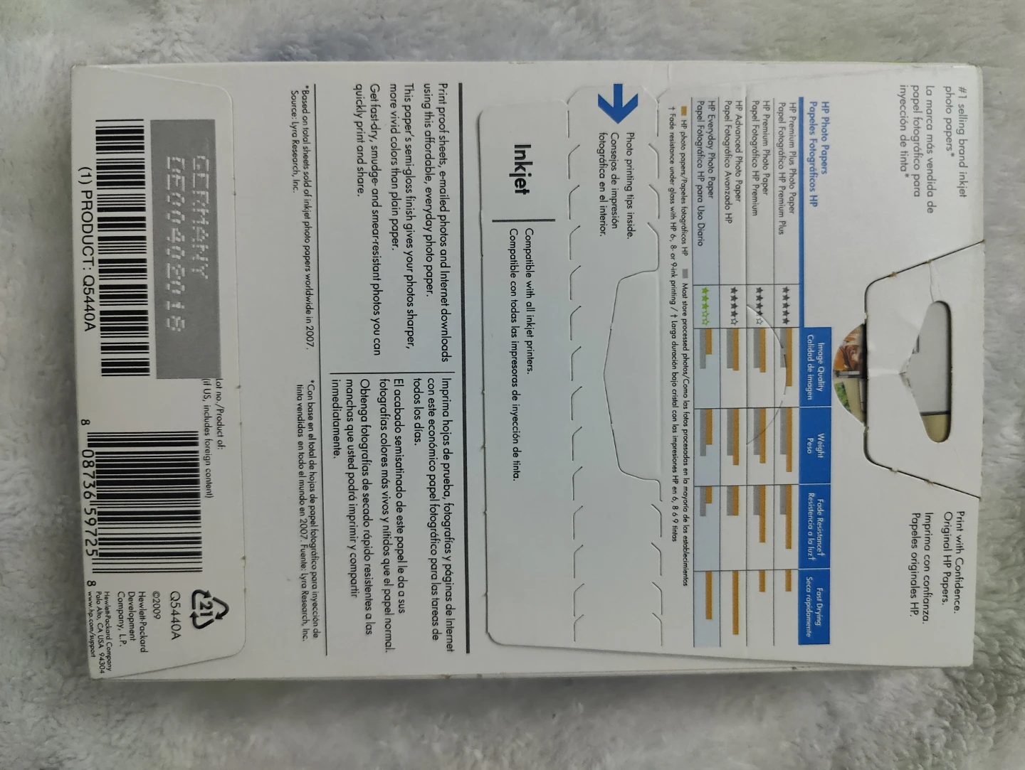 HP Everyday Photo Paper, Semi-Gloss, 4x6 100 Sheets - photo 2