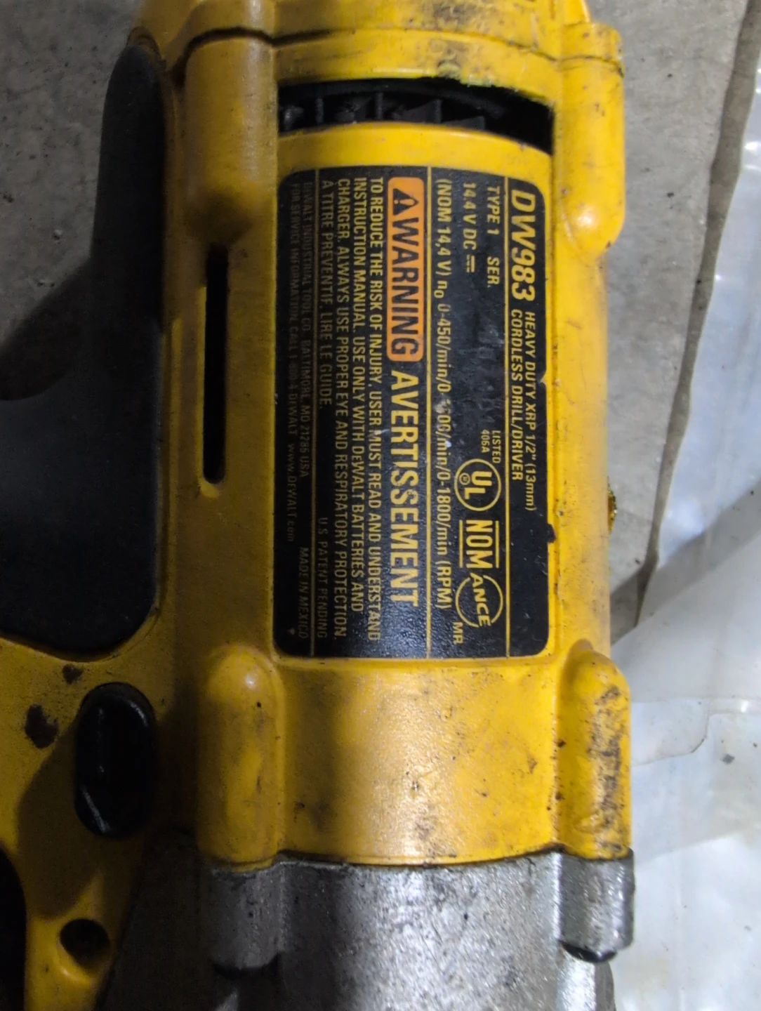 DeWalt DW983 Cordless Drill/Driver - photo 2
