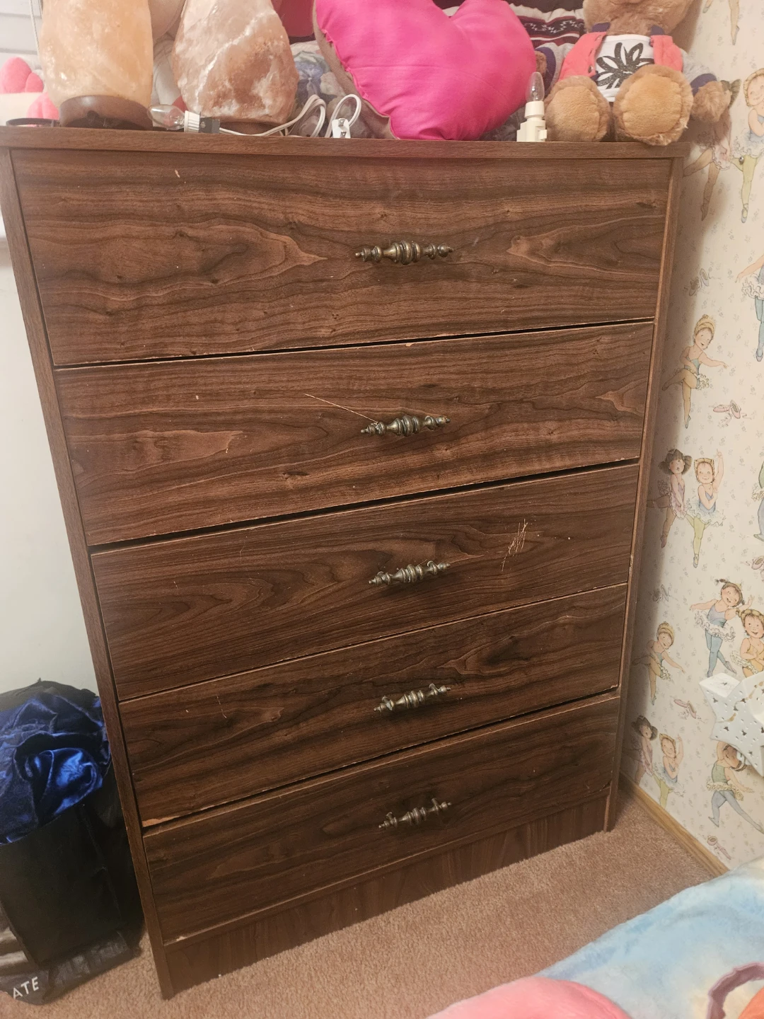Wooden 5-Drawer Dresser