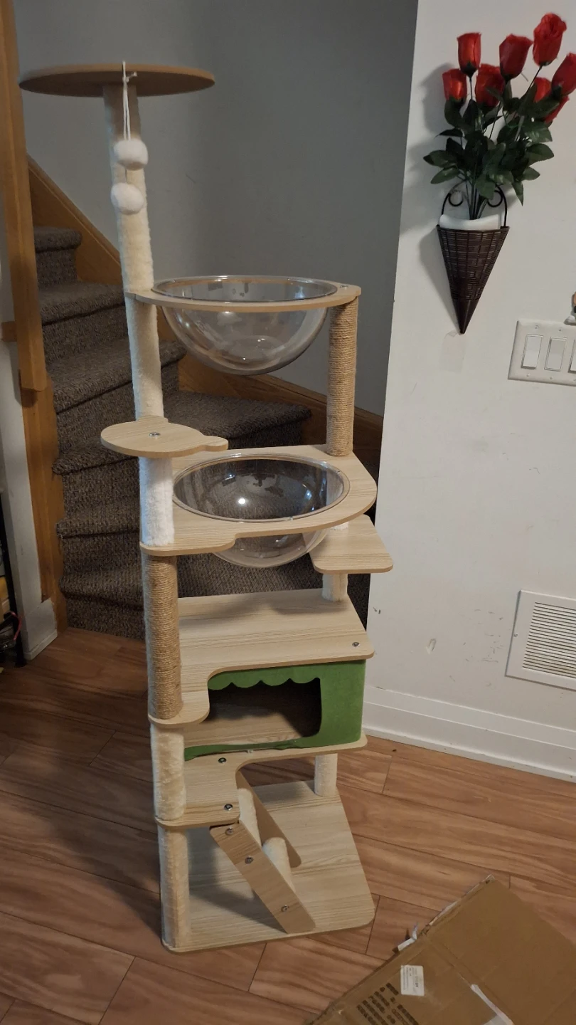 Multi-level Cat Tree with Hammocks and Condo 🥕