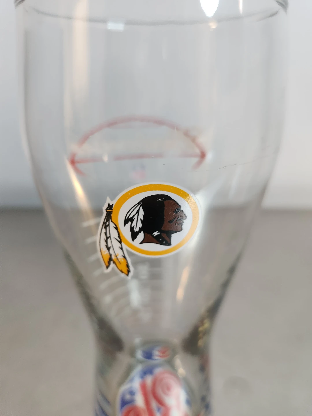 Budweiser NFL Washington Redskins Measuring Glass - photo 3