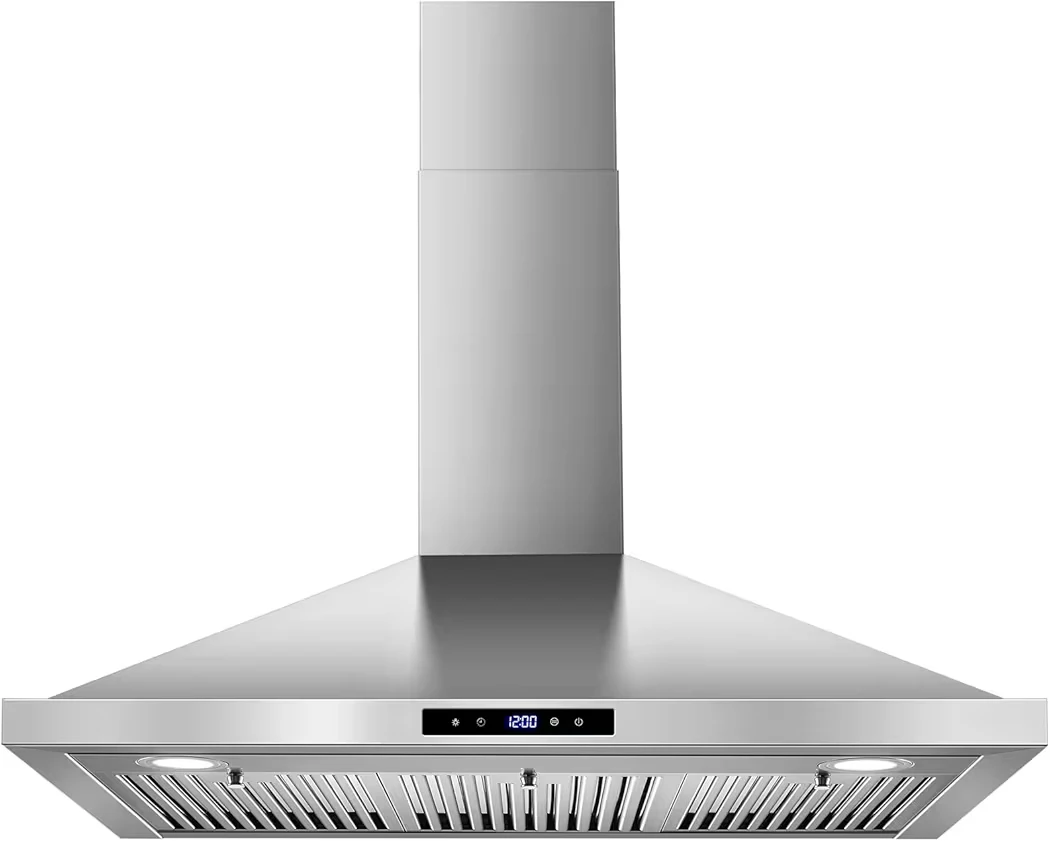 36-inch Stainless Steel Range Hood with Digital Touch Control