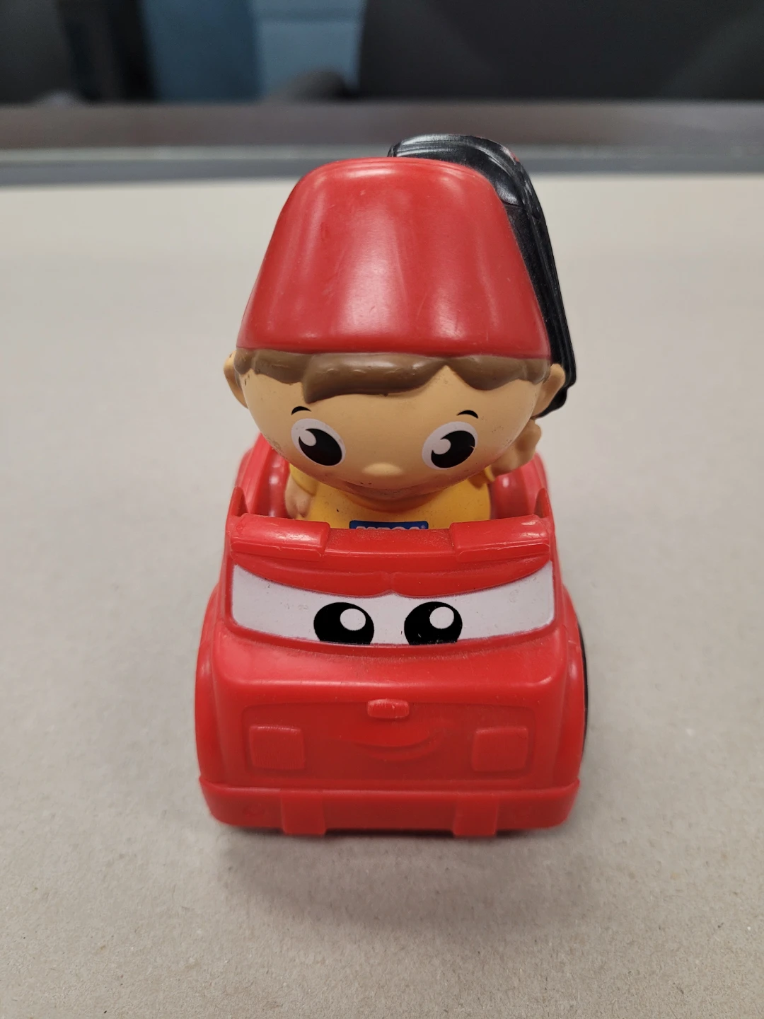 Red Toy Car with Figure