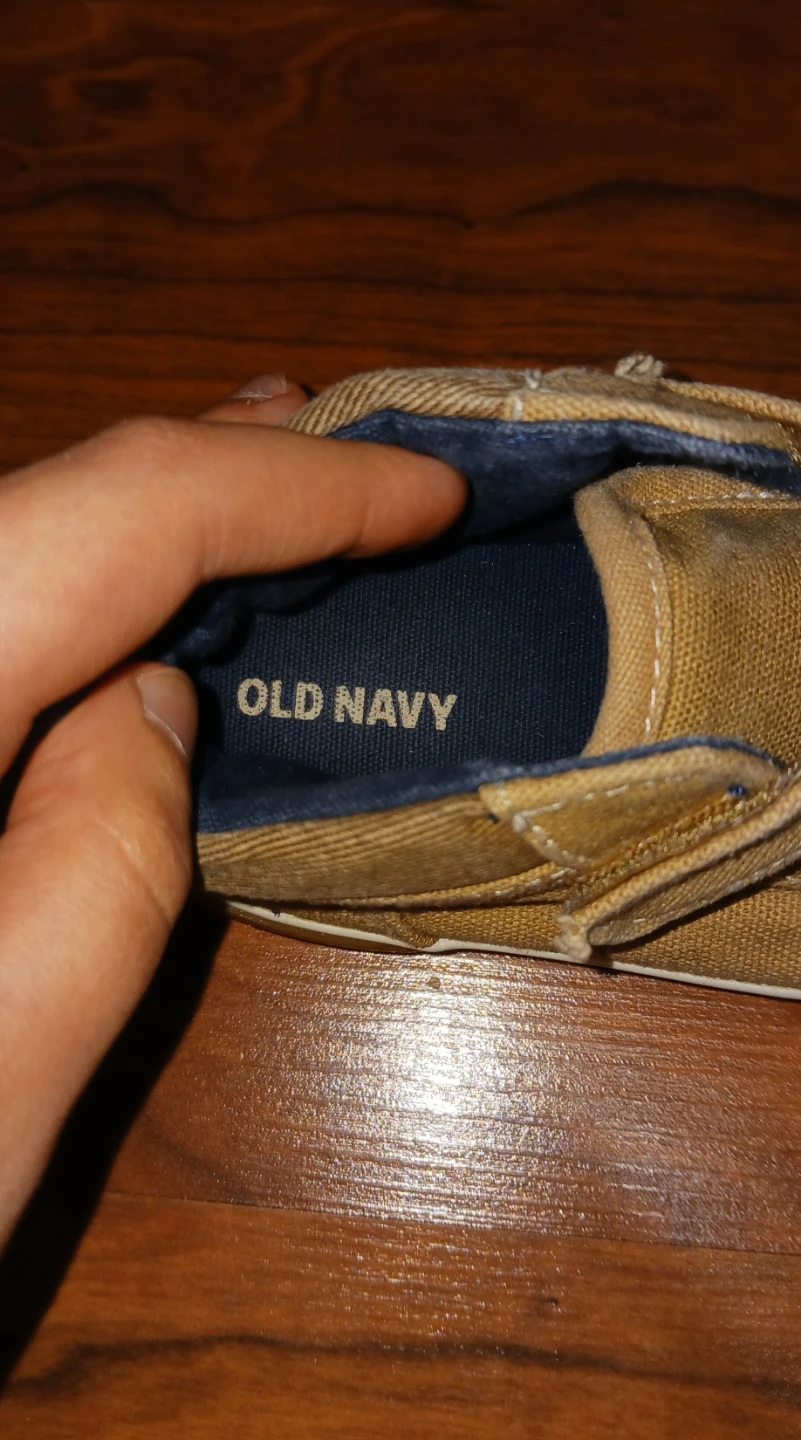 🏆Old Navy Kids Tan Hook and Loop Sneakers - photo 3