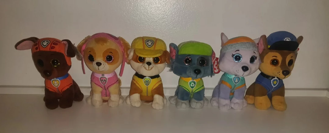 Ty Beanie Boos Paw Patrol Plush Toys - Set of 6