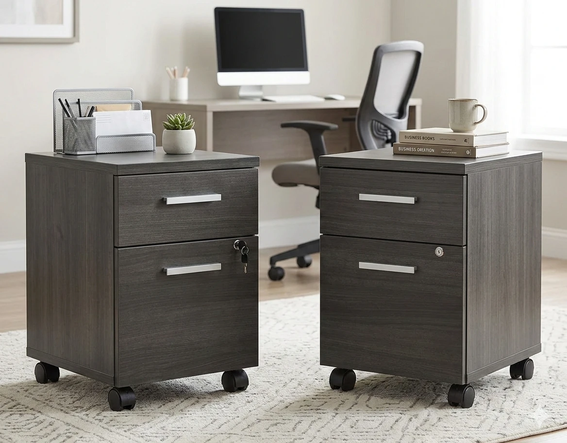2-Drawer Filing Cabinet / side tables Set of 2 - photo 4