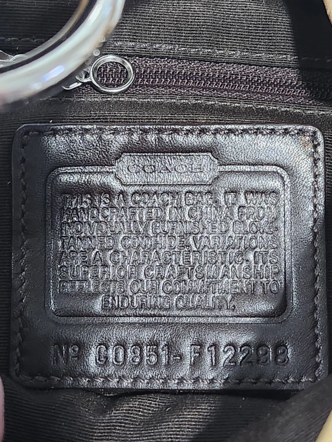 Coach Tan Leather Hobo Bag Ergo N⁰ E C0951- F12298 - photo 5