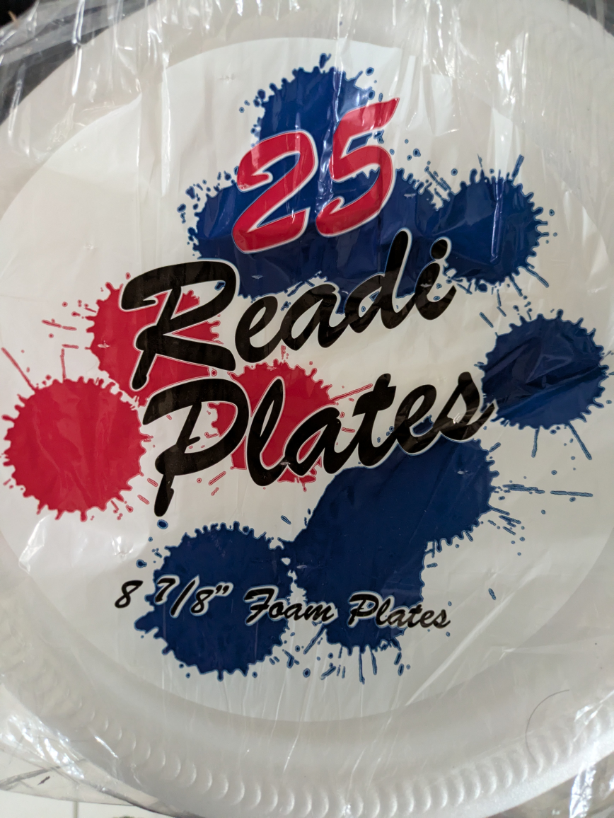 🏆 BRAND NEW Styrofoam plates  x 130