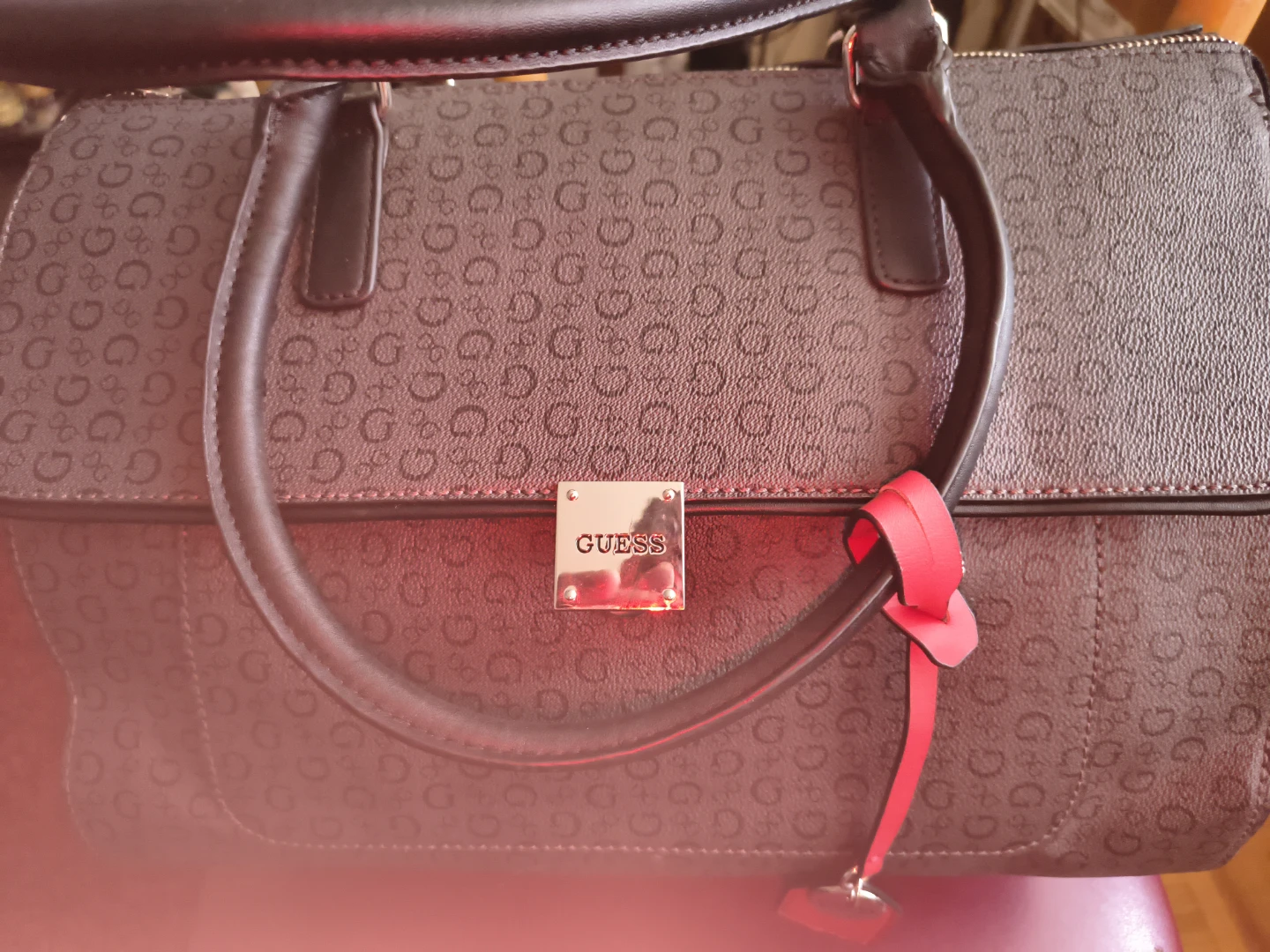 Guess Monogram Satchel Handbag - photo 3