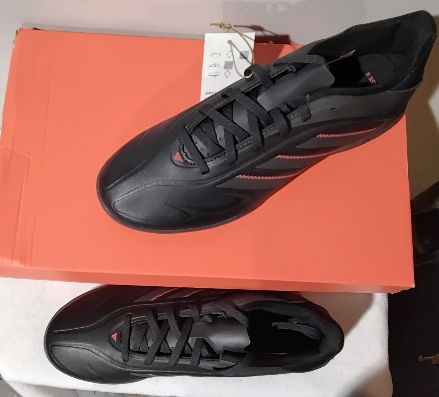 Adidas Copa Sense.4 Turf Shoes - Black/Red - photo 2