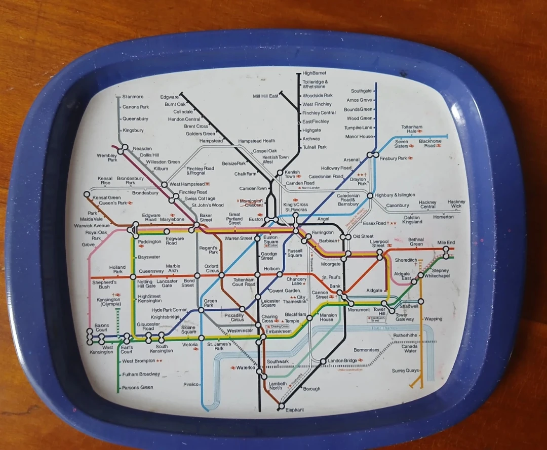 🧡London Underground Map Tray