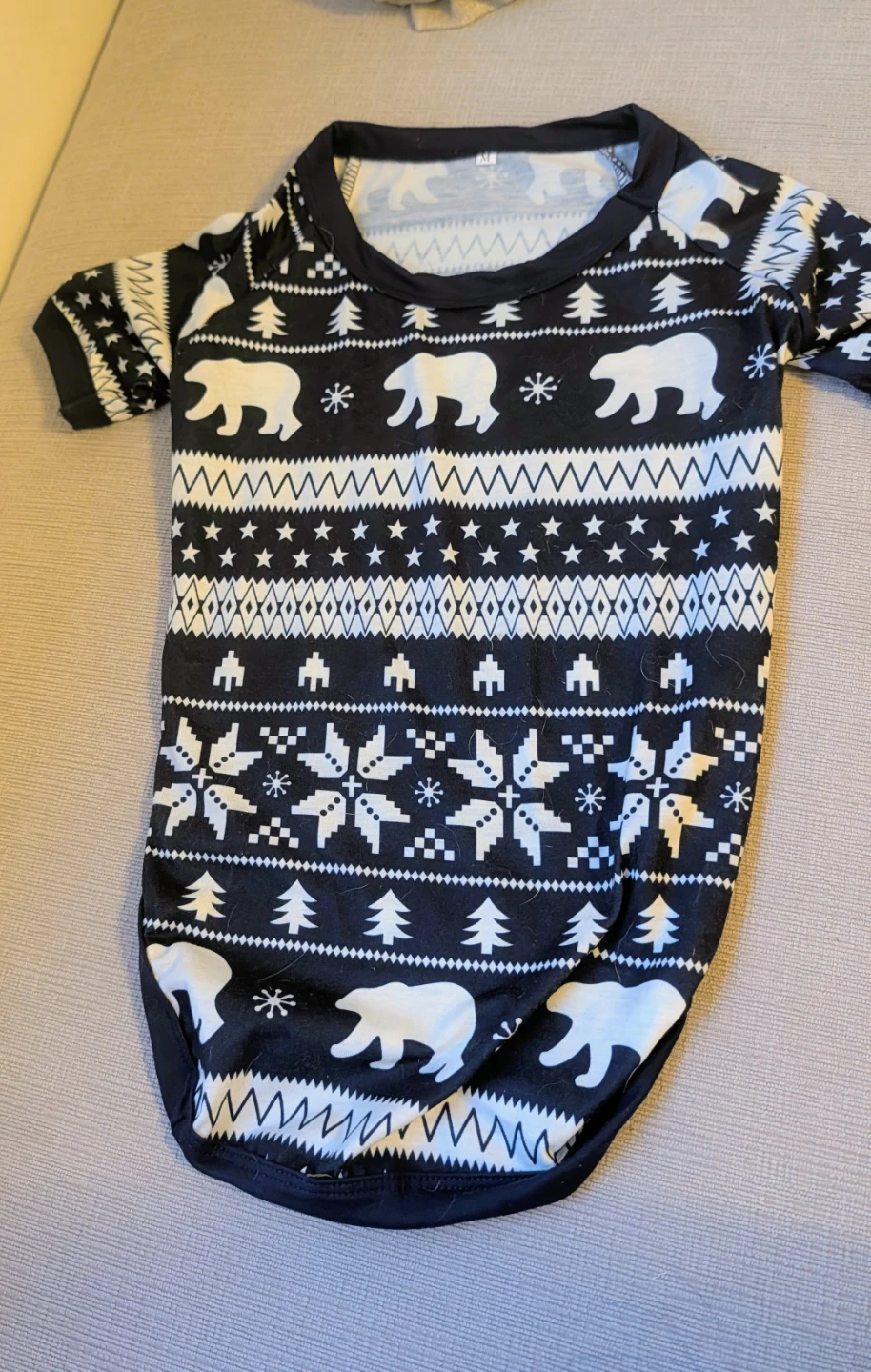 Brand New Adorable Polar Bear Holiday Dog Onesie - Size Medium - photo 2