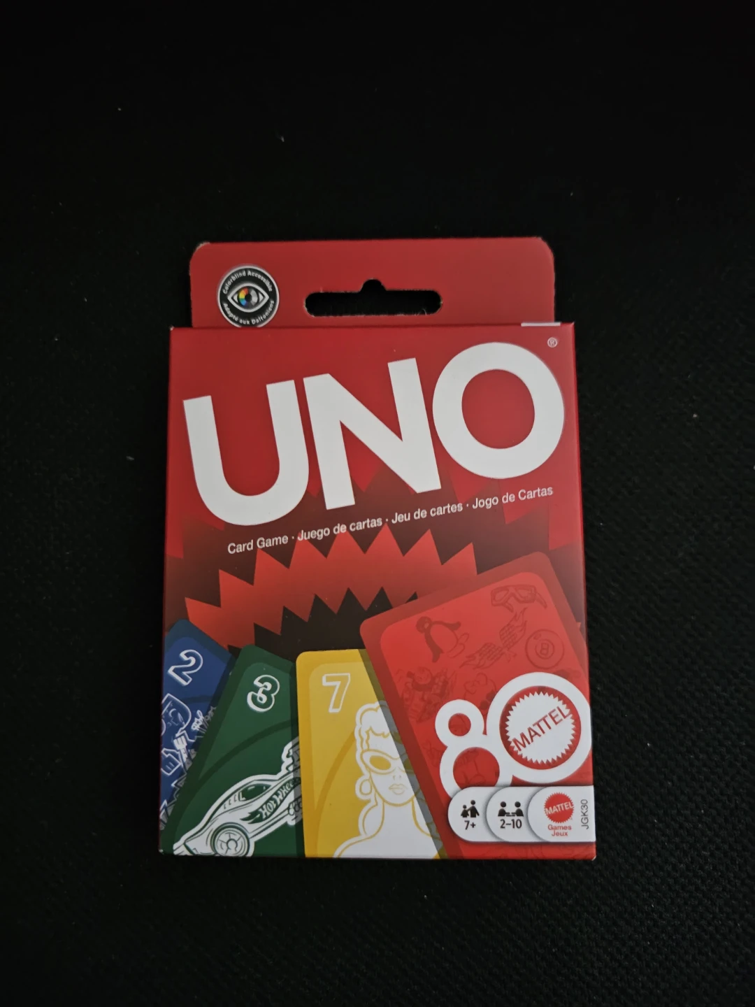 🥇UNO Card Game, Mattel 80th Anniversary 🏆