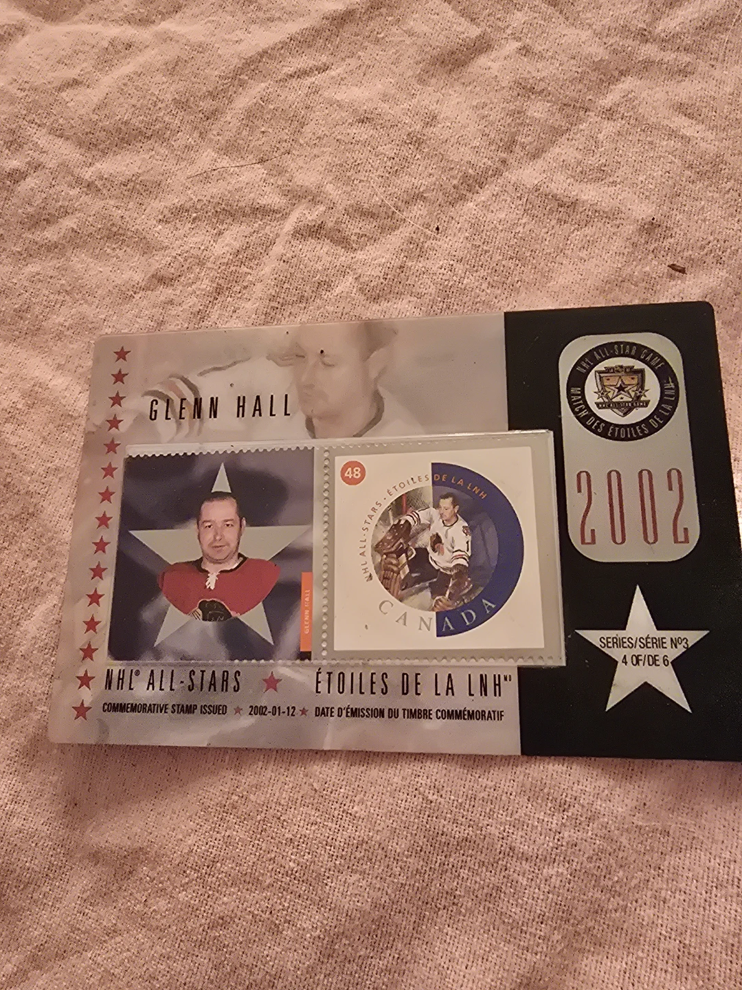 Glenn Hall NHL All-Stars 2002 Commemorative Stamp Set