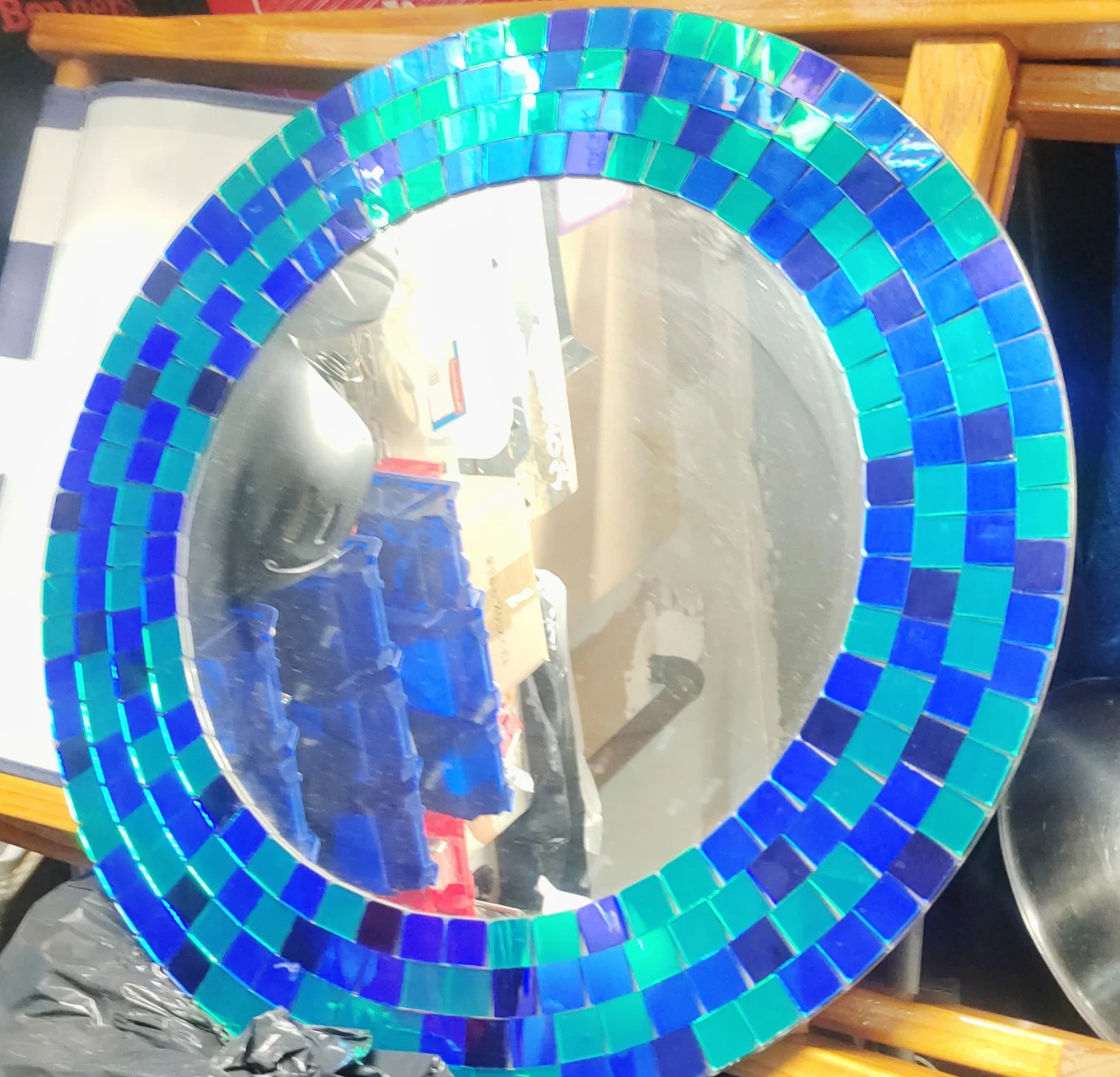 Round Mosaic Mirror