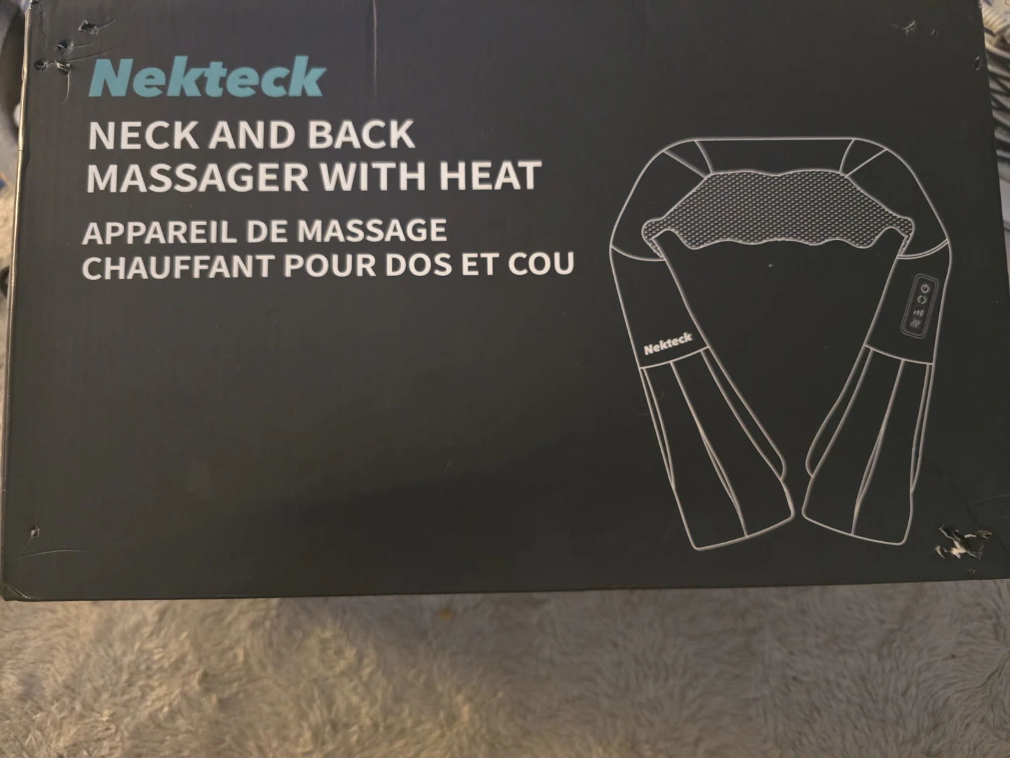 Nekteck Neck and Back Massager with Heat - photo 2