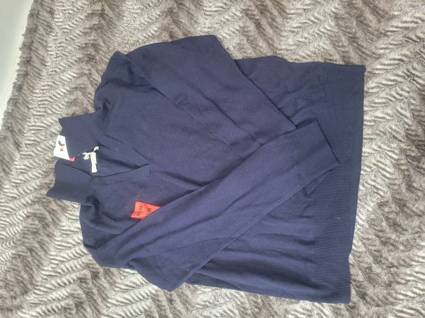 LOFT Navy Blue V-Neck Sweater - photo 2