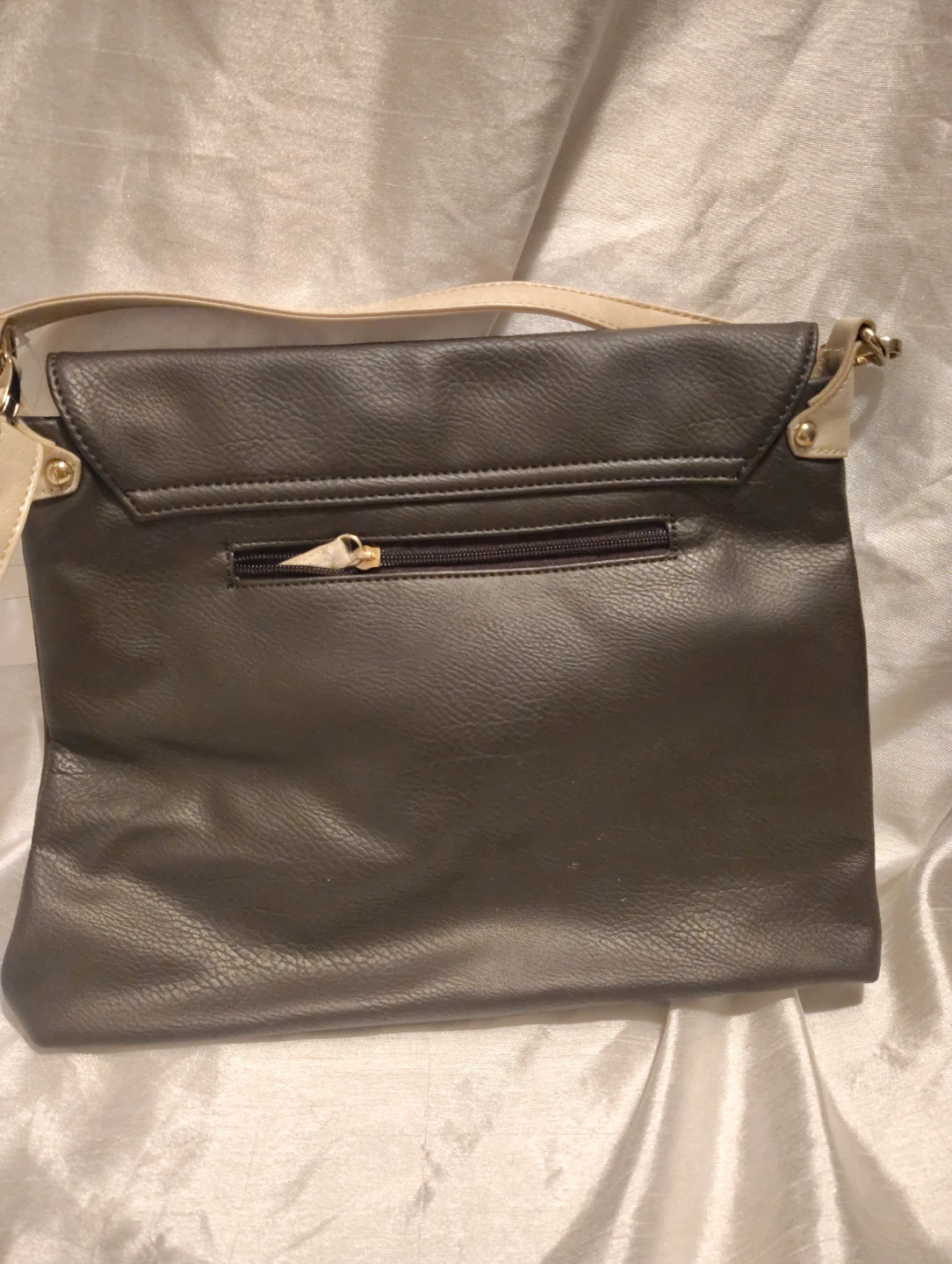Brown Faux Leather Clutch Purse with Tassel - photo 3