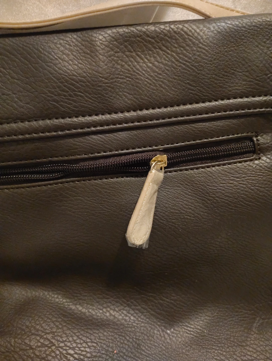 Brown Faux Leather Clutch Purse with Tassel - photo 4