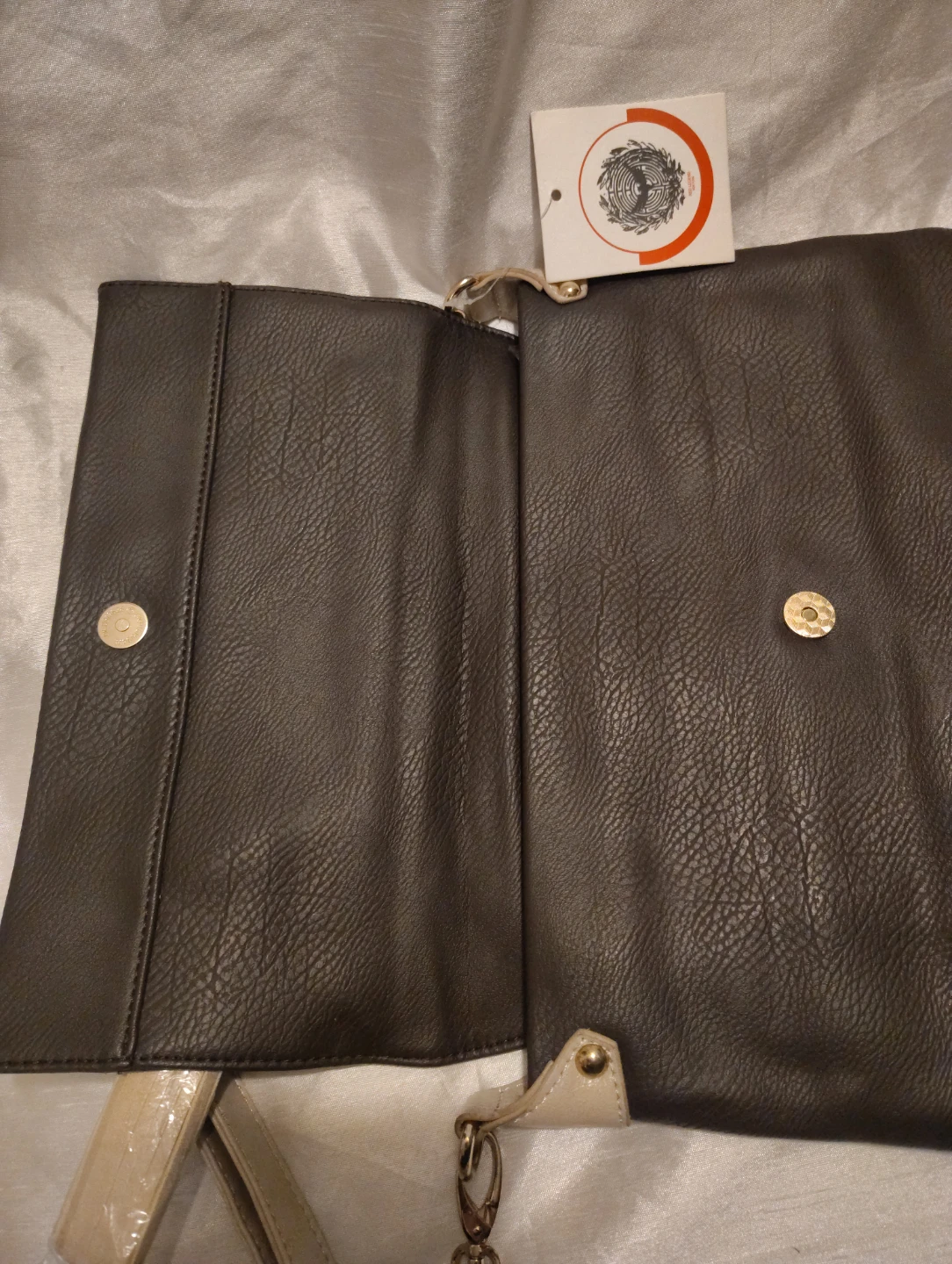 Brown Faux Leather Clutch Purse with Tassel - photo 5