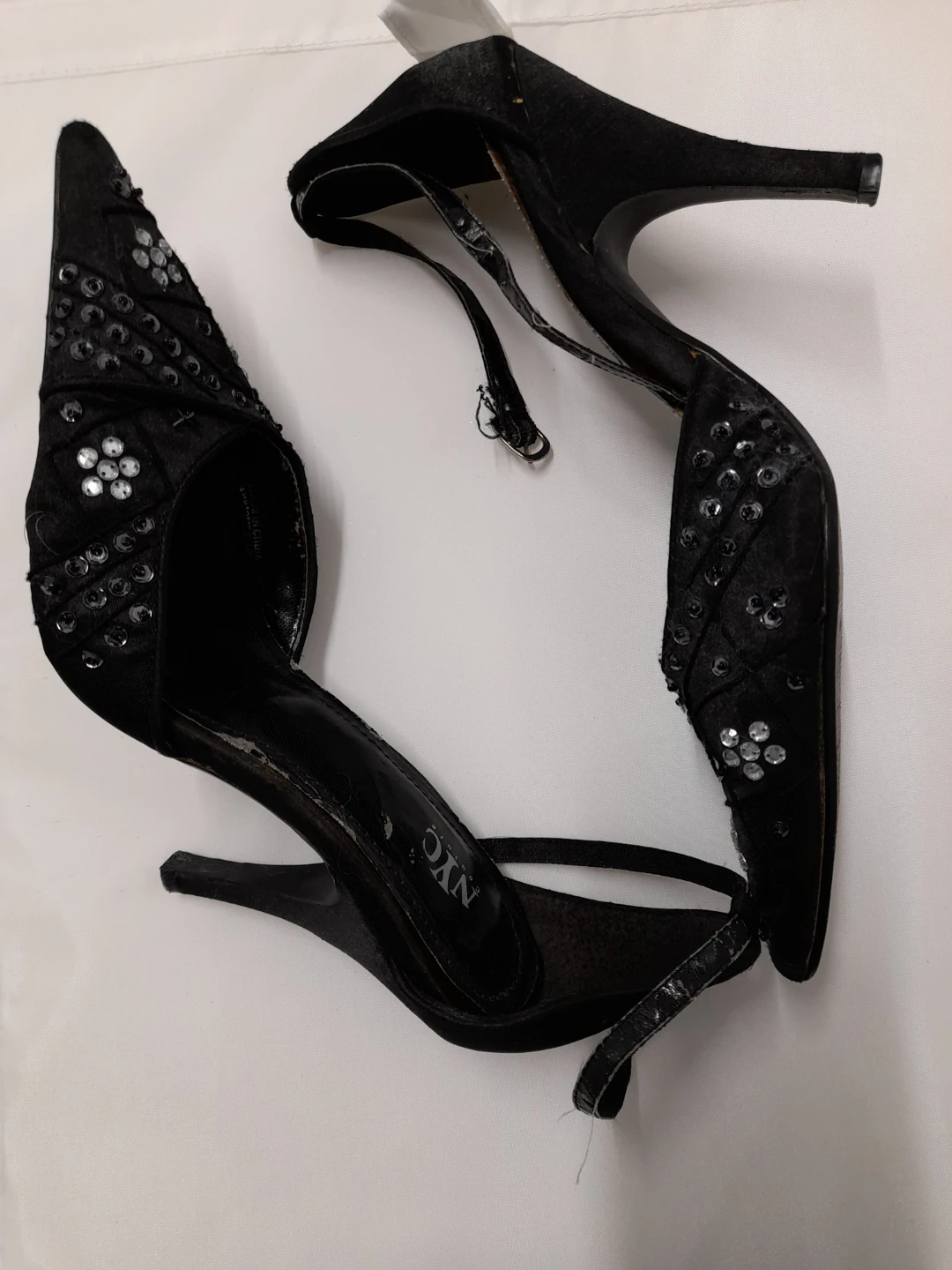 NYC Couture Black Embellished Heels