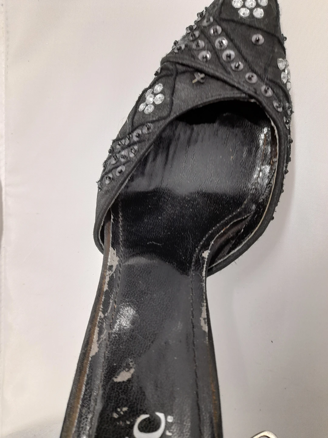NYC Couture Black Embellished Heels - photo 3