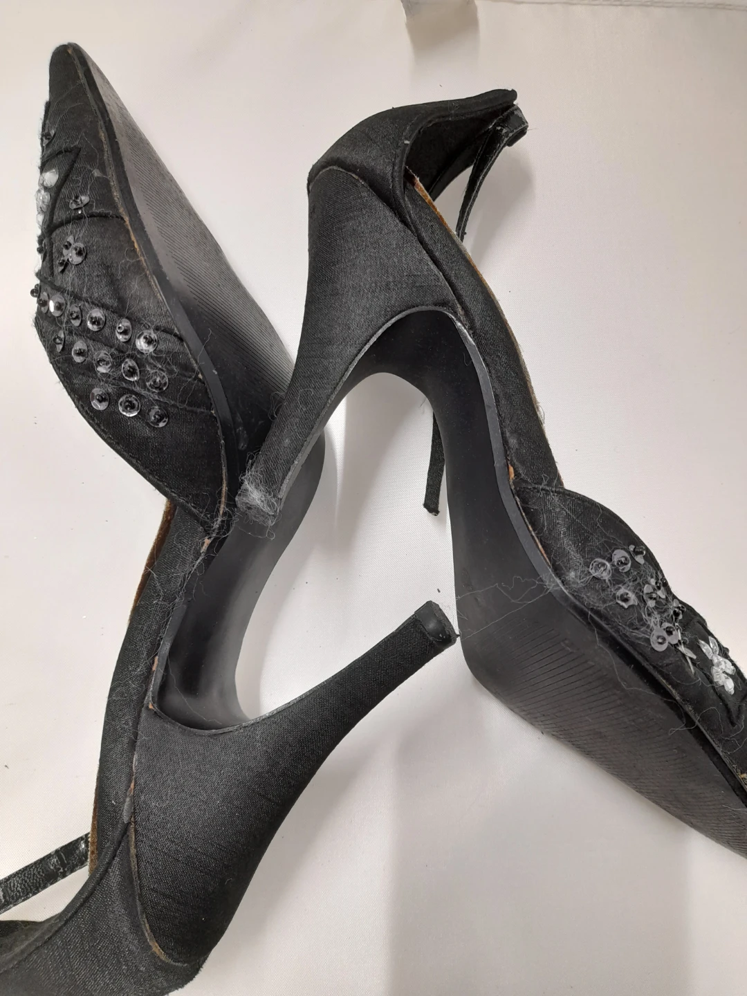 NYC Couture Black Embellished Heels - photo 4