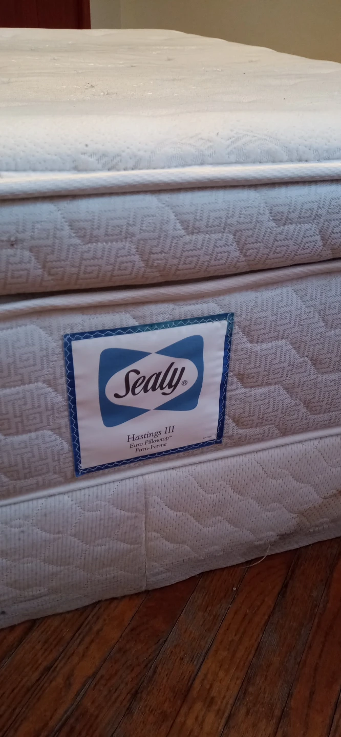 Bed: Sealy Mattress with soft euro cover, and box. - photo 2