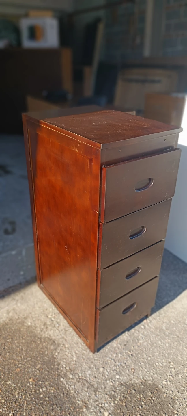 Dark Wood 4-Drawer Chest - photo 2