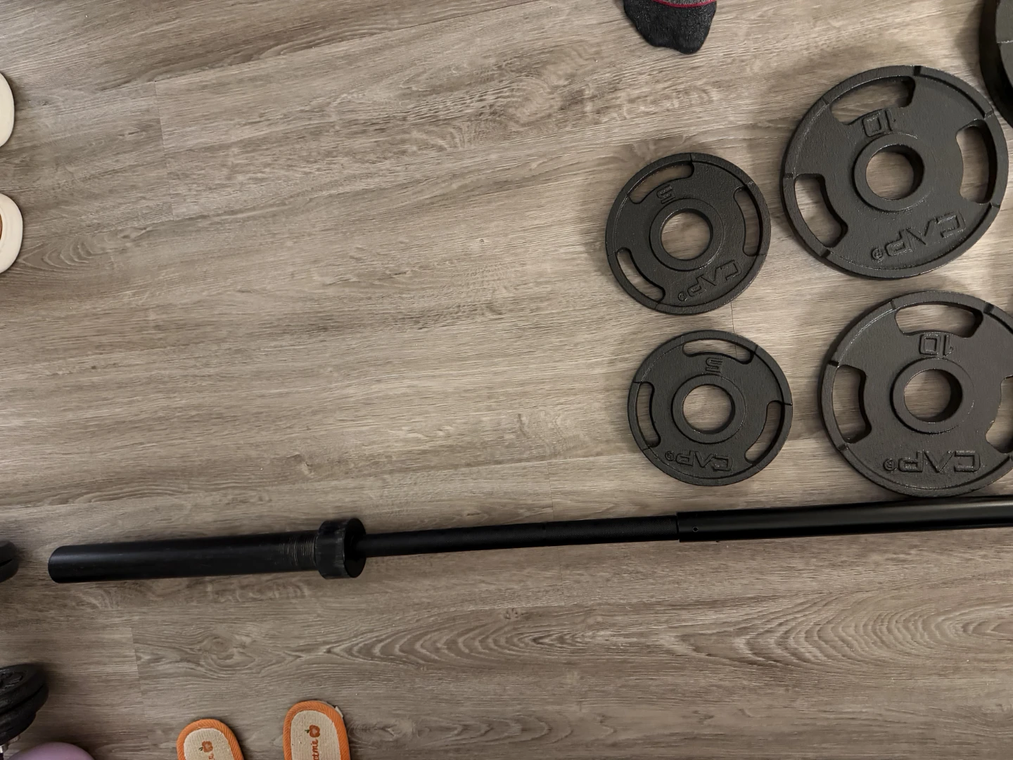 CAP Barbell Weight Plates and Bar - photo 2