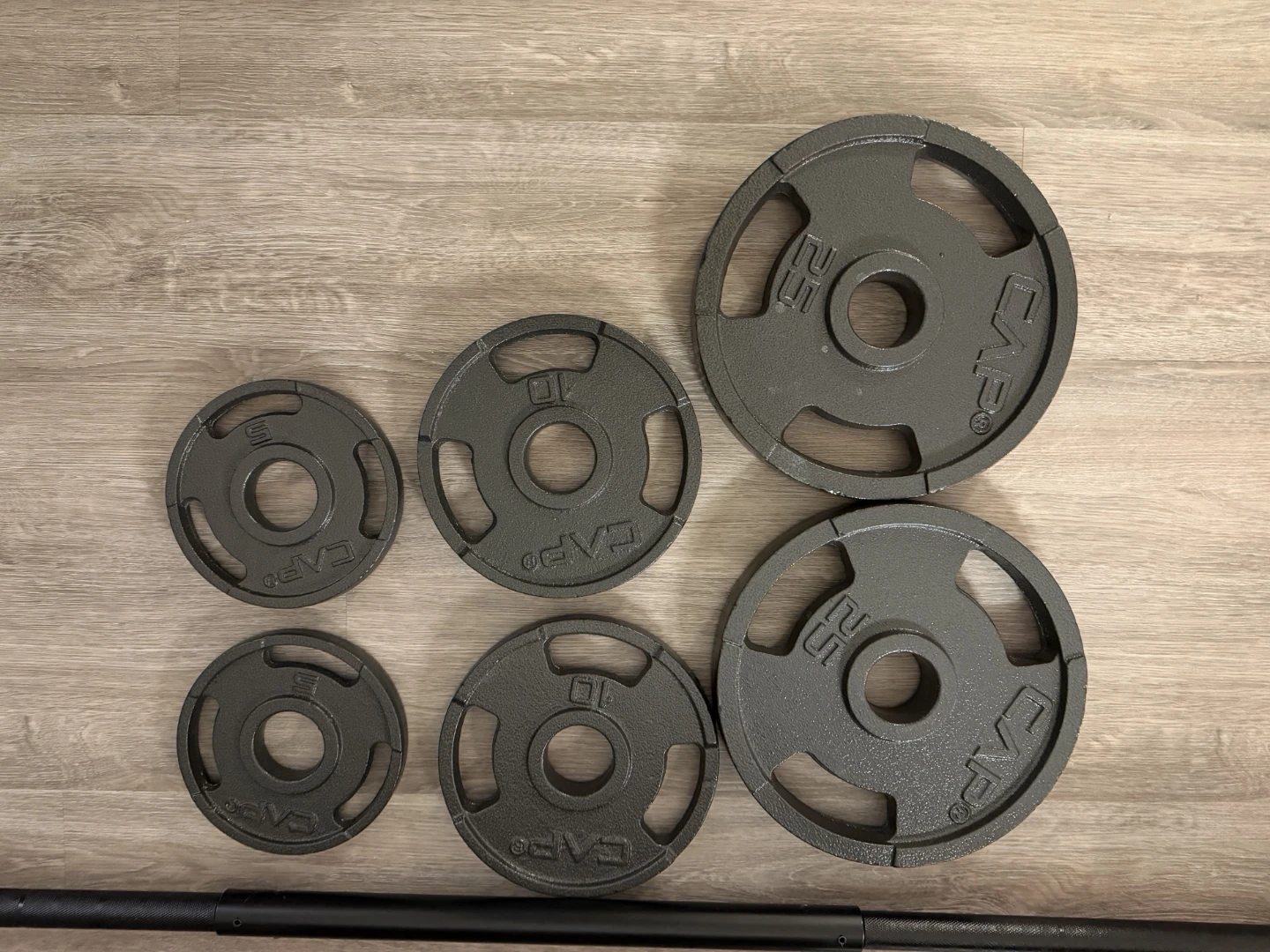 CAP Barbell Weight Plates and Bar