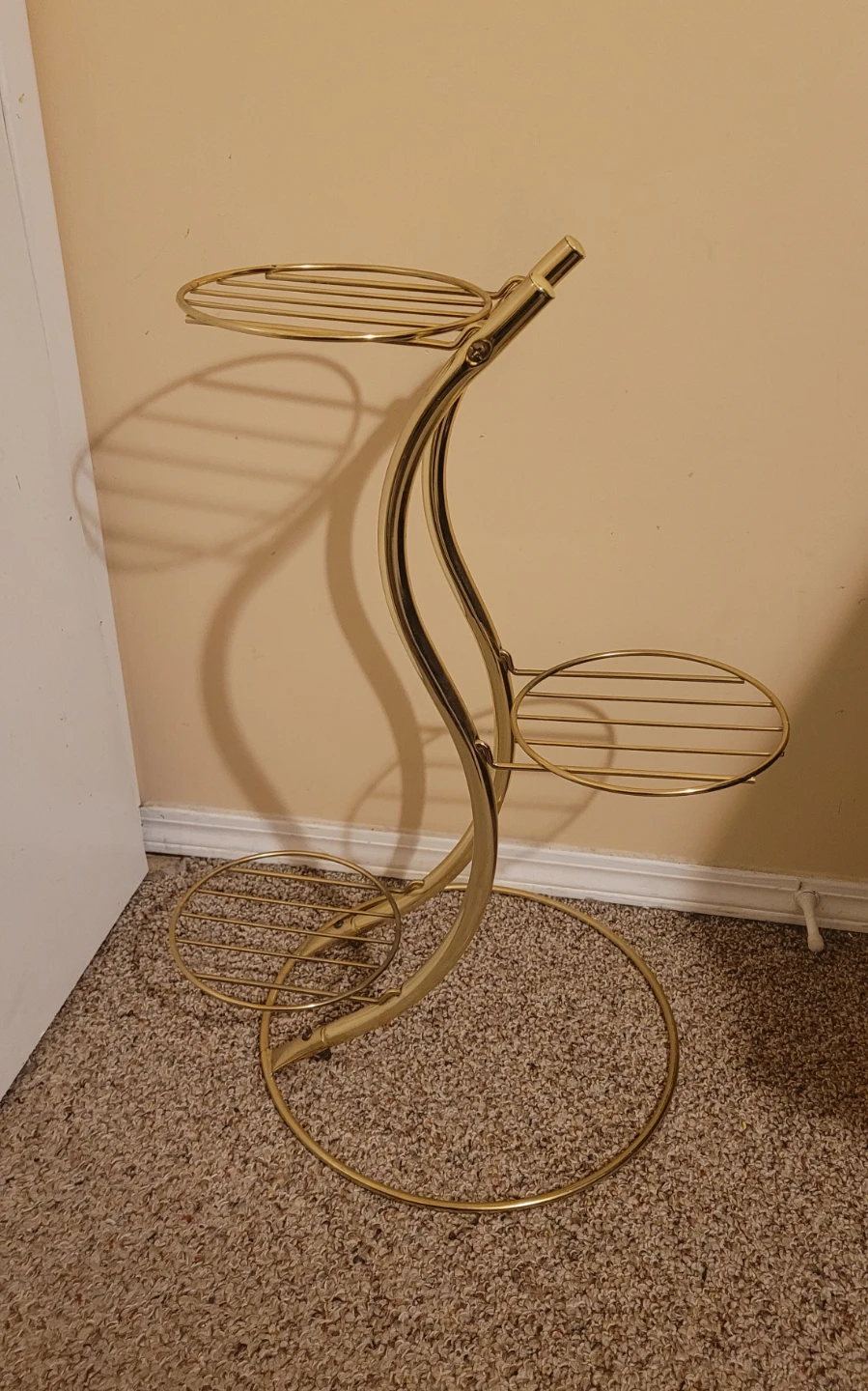 Vintage Brass Plant Stand