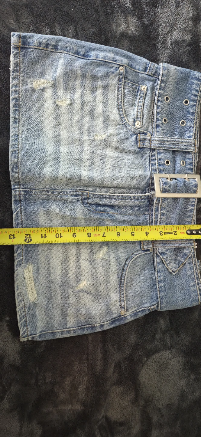 Fashion Nova Denim Mini Skirt Size M 🏆 - photo 2