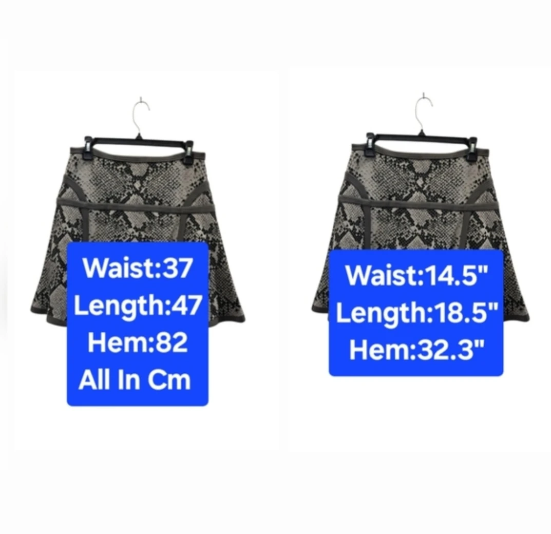 🏆Diane von Furstenberg Snakeskin Mini Flare M/L - photo 2