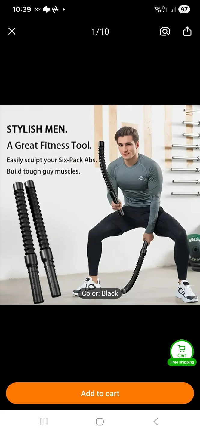 Black Fitness Tool for Abs