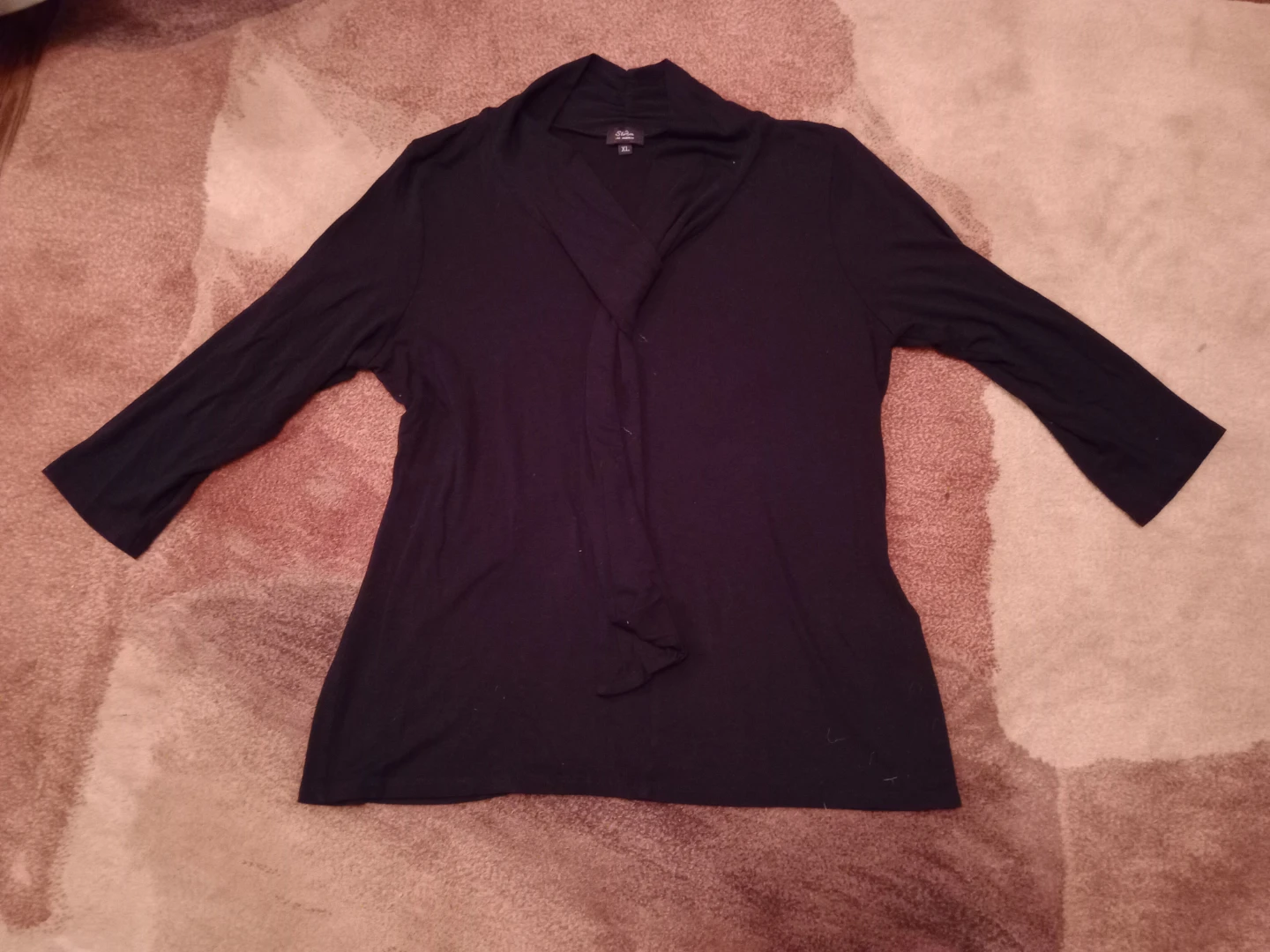 Storm Los Angeles Black Twist Neck Top XL